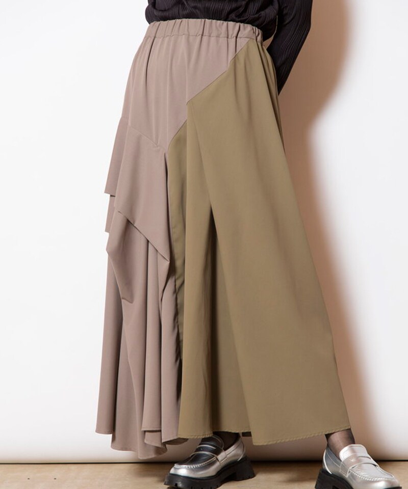 バイカラー切替タックスカート | オズモーシス(OSMOSIS) | マルイ