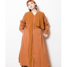 シフォンレイヤードワンピース