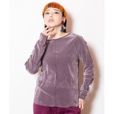 フロッキーチュールメロー切替長袖Tシャツ