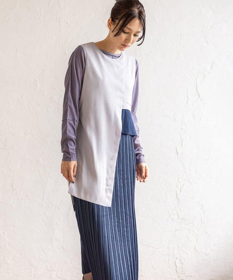 2WAYレイヤードプリーツワンピース | オズモーシス(OSMOSIS) | マルイ