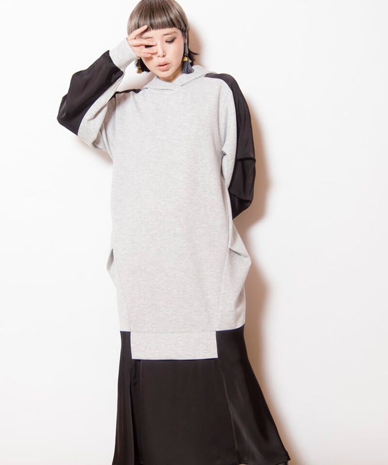 試着のみ スローブイエナ POCOPOCOフレアワンピース 黒 POCOPOCOフレア