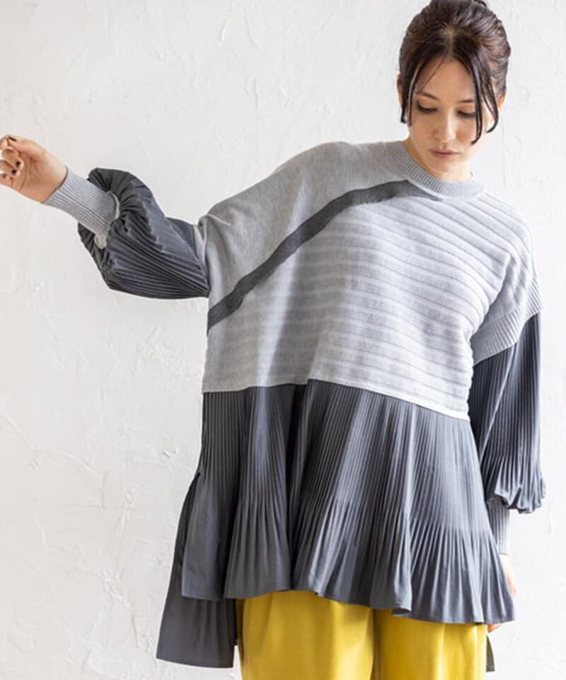 オズモーシス（OSMOSIS）/ドロスト切替ニットプルオーバー ドロスト切替ニットプルオーバー | オズモーシス(OSMOSIS) | マルイ