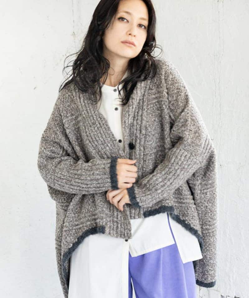 2WAYワイドニットカーディガン