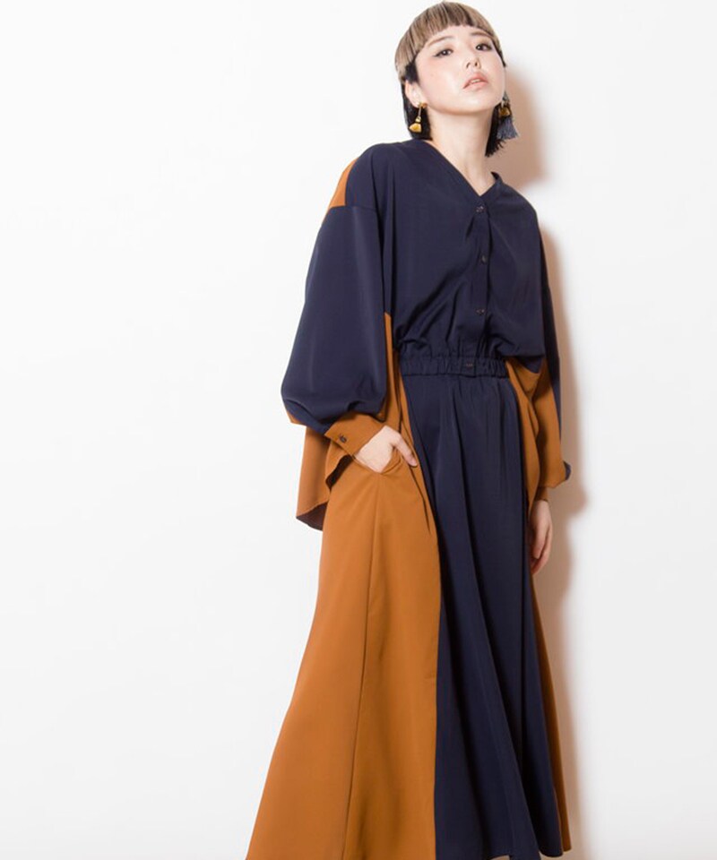 試着のみ　スローブイエナ　POCOPOCOフレアワンピース　黒 POCOPOCOフレアワンピース（ワンピース）｜SLOBE IENA（スローブ