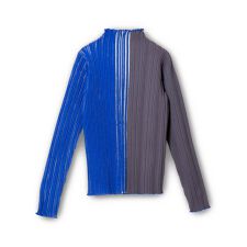 シアー切替ニットプルオーバー