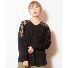 2WAYレース切替ブラウス