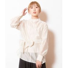 3WAYシアーシャツブラウス