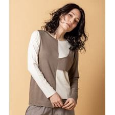 2WAY配色テレコプルオーバー