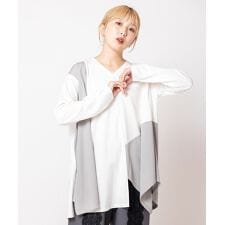 アシンメトリー切替フレアープルオーバー