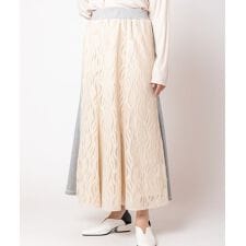 レース切替マーメイドスカート