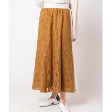 レース切替マーメイドスカート