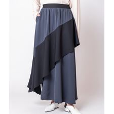 アシンメトリー切替スカート