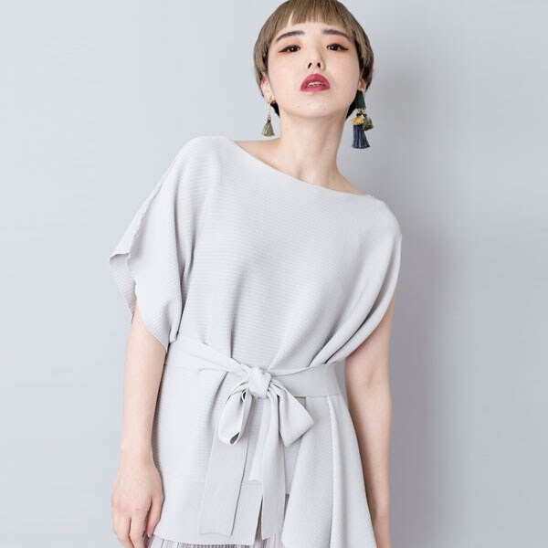 オズモーシス（OSMOSIS）/2WAYアシンメトリーニットプルオーバー 2WAYアシンメトリーニットプルオーバー | オズモーシス(OSMOSIS