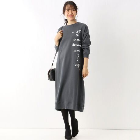 Wq08 Robe メッセージワンピース トゥービーバイアニエスベー To B By Agnes B 5137wq08 ファッション通販 マルイウェブチャネル