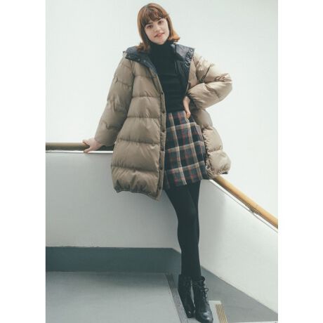 WR70 MANTEAU リバーシブルロングダウン | トゥービーバイアニエスベー 