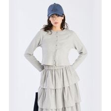 トゥービーバイアニエスベー(To b. by agnes b.)のワッフルコンパクトカーディガン