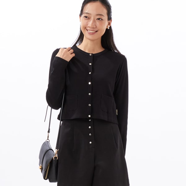 アニエスベー　Agnes.bカーディガン　ゴートスエード CUP0 CARDIGAN カーディガン ｜agnès b. FEMME（ファム