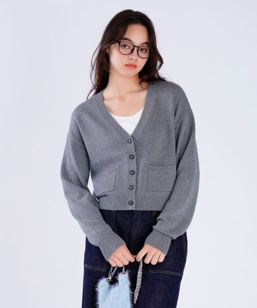 アニエスベー　Agnes.bカーディガン　ゴートスエード アニエスベー Agnes.bカーディガン ゴートスエード アニエスベー