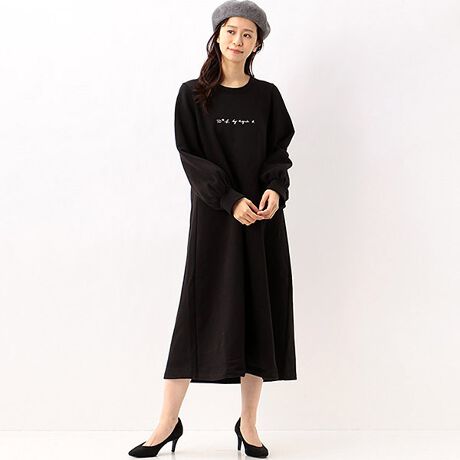 Wo22 Robe ロゴロングワンピース トゥービーバイアニエスベー To B By Agnes B 4709wo22 ファッション通販 マルイウェブチャネル