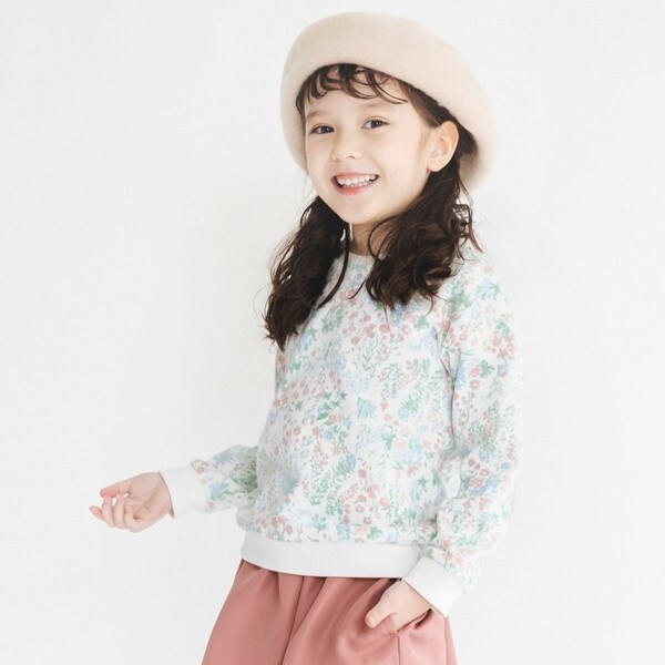 ボタニカル花柄】裏毛トレーナー | ブランシェス(branshes) | マルイ