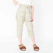 【マカロンパンツ/綿100％】テーパードシルエットクロップドパンツ