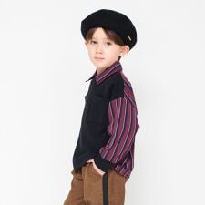 【お揃い】レジメンタルストライプ/プルオーバー