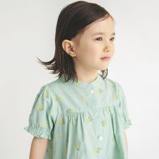【おそろい】ミモザ刺しゅうチュニック