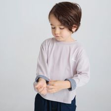 ワンポイント刺繍長袖Tシャツ　ロンＴ