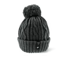 ケーブル柄ニット帽