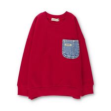 【あったか/デニムポケット付き】裏起毛トレーナー