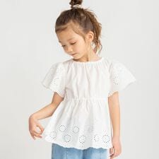 ローンスカラップ刺繍チュニック