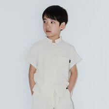 【b.+A】金子綾/ポコポコジャガードブラウス