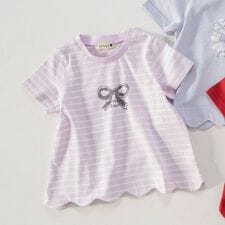 【プチプラ】裾スカラップ半袖Tシャツ | ブランシェス(branshes)