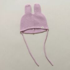 うさぎ耳ベビーニット帽