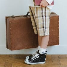 【おそろい】チェックハーフパンツ