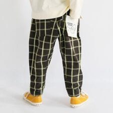 【25AW】ガーデナーテーパード先染めチェックパンツ