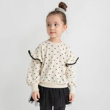 肩フリルトレーナー