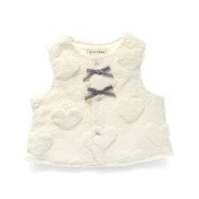 ブランシェス(branshes)のハート総柄ボアベスト