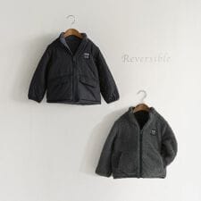 【マシンウォッシャブル】中綿ボアリバーシブルブルゾン