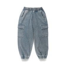 ブランシェス(branshes)の【デニム】やわらかカーゴパンツ