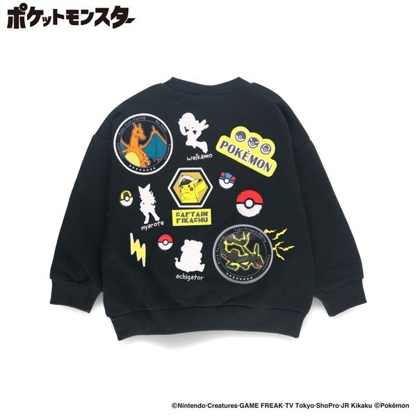 ポケットモンスター トレーナー トランプ　値下げしました! ポケットモンスター（ポケモン）】ワッペン裏毛トレーナー