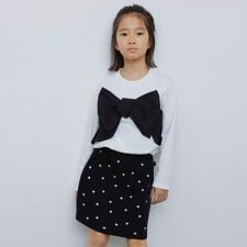 ブランシェス(branshes)の【WEB先行】【b.+A】金子綾/リボン付きトレーナー