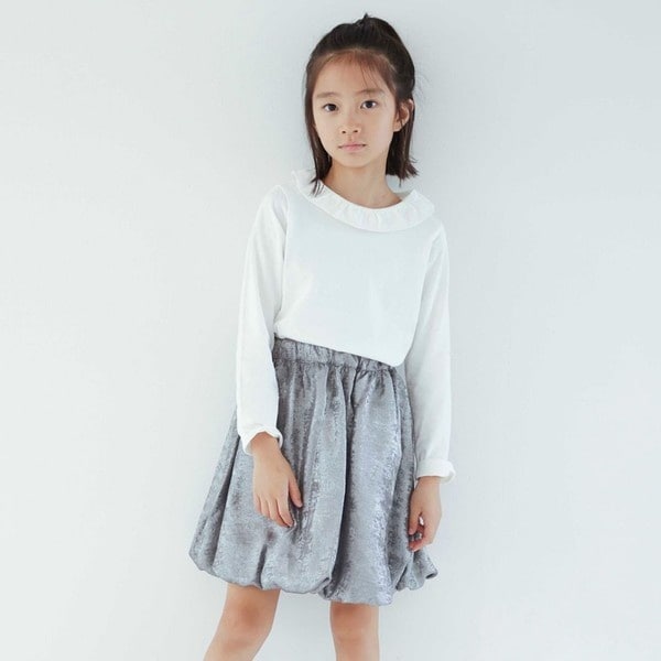 【WEB先行】【b.+A】金子綾/襟付き長袖Tシャツ