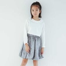 【WEB先行】【b.+A】金子綾/襟付き長袖Tシャツ