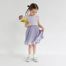 【フォーマル】裾プリーツワンピース