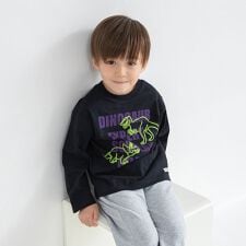 【ブランシェスmini】まえうしろどっちも着られる長袖Tシャツ