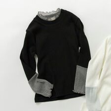 ラメチュール切替長袖Tシャツ | ブランシェス(branshes) | マルイ 