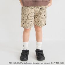 【WEB先行/トムとジェリー】総柄ハーフパンツ