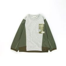 異素材MIX長袖Tシャツ