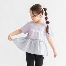 【DRC/WEB限定】異素材切替ロゴ半袖Tシャツ